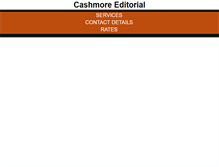 Tablet Screenshot of cashmoreeditorial.com